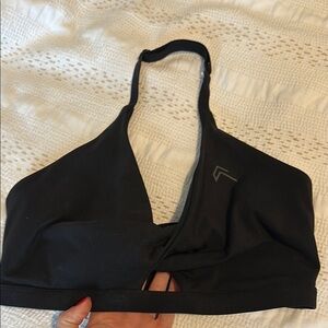 Oner active unified twist sports bra, black